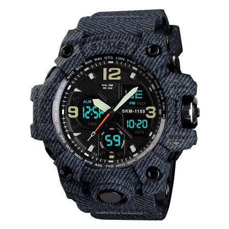 SKMEI 1155BDMBK denim black
